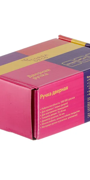 Ручка дверная Corsa Deco Maple круглая розетка матовый никель