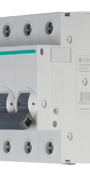 Автоматический выключатель модульный Systeme Electric City9 Set 3P 63А тип C 4,5 кА 400 В (C9F34363)