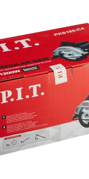 Пила дисковая электрическая P.I.T. PKS185-C4 1200 Вт 185 мм