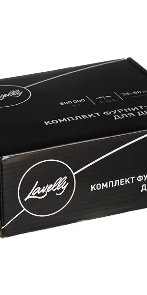 Комплект фурнитуры для двери Lavelly Marigold с защелкой и петлями квадратная розетка матовый никель (990332)