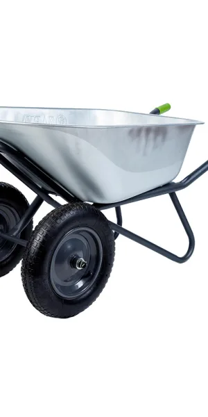 Тачка садово-строительная двухколесная Павловская Заря 120 л 250 кг (ТДУ2-М115)
