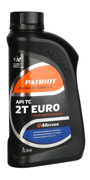 Масло для 2-тактных двигателей Patriot G-Motion 2Т Euro полусинтетическое 1 л (850030200)