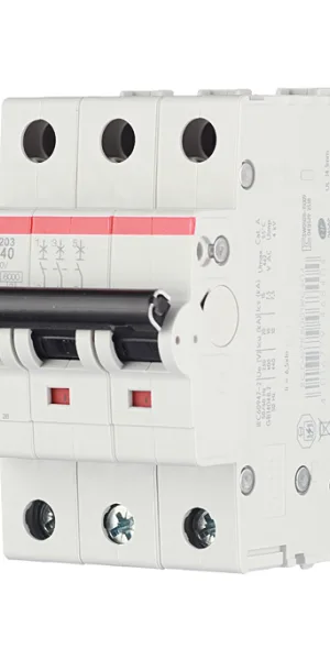 Автоматический выключатель модульный ABB S203 3P 40А тип C 6 кА 400 В (2CDS253001R0404)