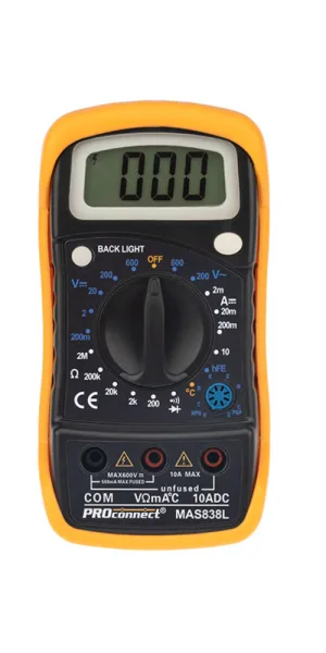 Мультиметр портативный Proconnect MAS838L (DT858L) (13-3022)