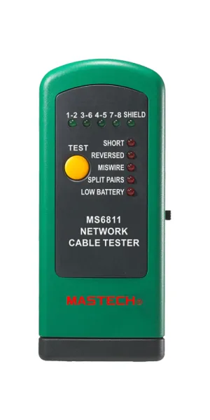 Тестер кабеля с генератором сигнала Mastech MS6811 RJ-45 (13-1224)
