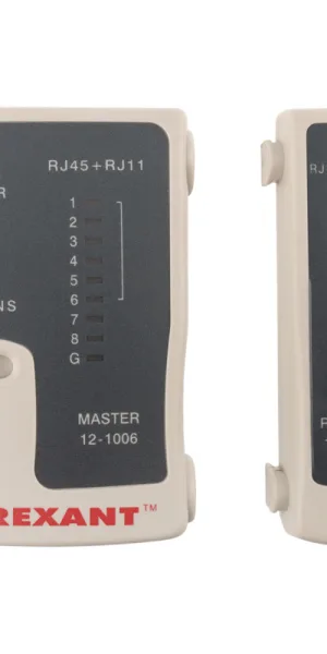 Тестер кабеля Rexant 468 RJ-45/RJ-11 (12-1006)
