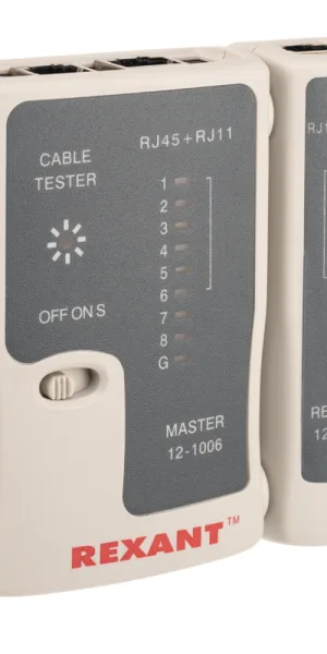 Тестер кабеля Rexant 468 RJ-45/RJ-11 (12-1006)