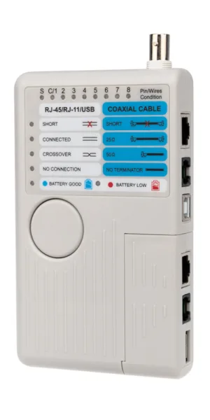 Тестер кабеля Rexant 3468 RJ-45/RJ-11/RJ-12/1394/USB/BNC (12-1003)