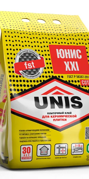 Клей для плитки и камня Unis XXI класс С0 ТE 5 кг