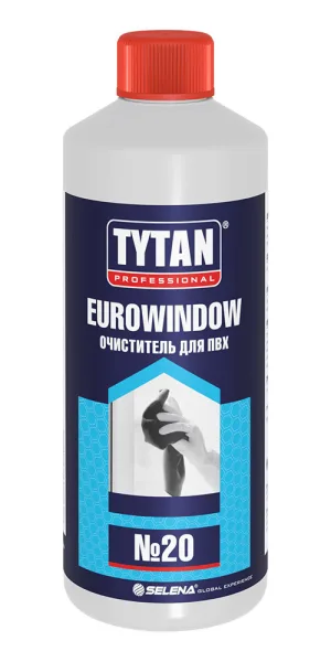 Очиститель для ПВХ Tytan Professional Eurowindow №20 прозрачный 950 мл