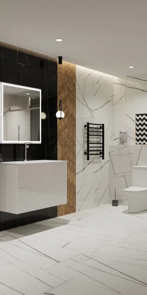 Керамогранит Lavelly Marble Accent белый полированный 600х600х8,2 мм (4 шт.=1,44 кв.м)