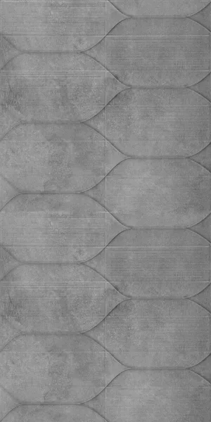 Керамогранит Lavelly Hexagon Relief темно-серый матовый 1200х600х8,5 мм (2 шт.=1,44 кв.м)