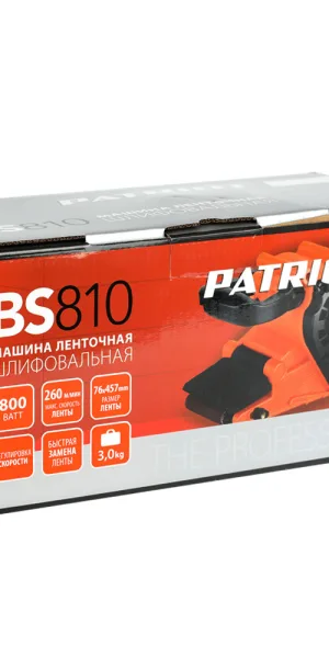 Шлифмашина ленточная электрическая Patriot BS 810 800 Вт 457х76 мм (110301500)