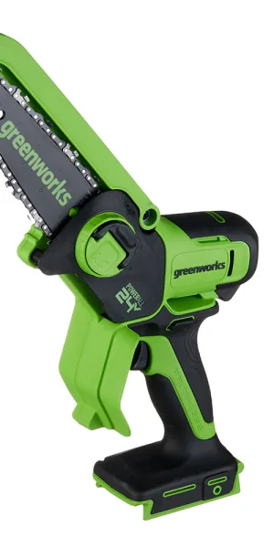 Пила цепная аккумуляторная Greenworks 24V GD24CSMNX 24 В 6" шаг 1/4" паз 1,1 мм 32 звена без АКБ и ЗУ (2008707)