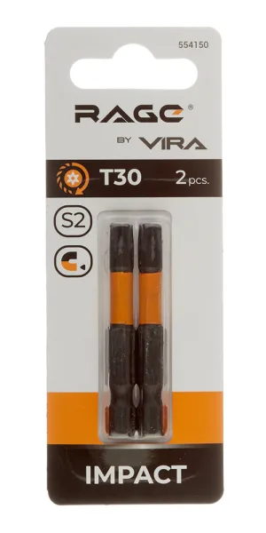 Бита Rage by Vira (554150) TORX T30 магнитная 50 мм торсионная (2 шт.)