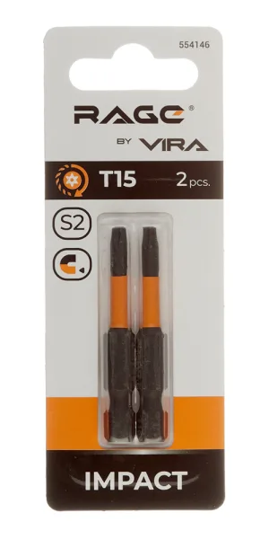 Бита Rage by Vira (554146) TORX T15 магнитная 50 мм торсионная (2 шт.)