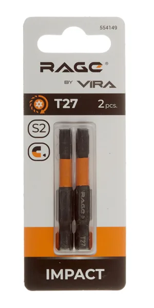 Бита Rage by Vira (554149) TORX T27 магнитная 50 мм торсионная (2 шт.)
