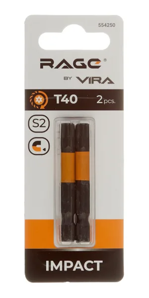 Бита Rage by Vira (554250) TORX T40 магнитная 50 мм торсионная (2 шт.)