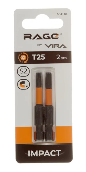 Бита Rage by Vira (554148) TORX T25 магнитная 50 мм торсионная (2 шт.)
