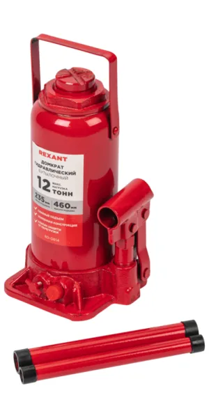 Домкрат гидравлический бутылочный 12 т Rexant (80-0614)