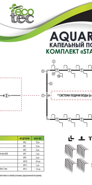 Система капельного полива Garden Show Aquarel Start-2 (466808)