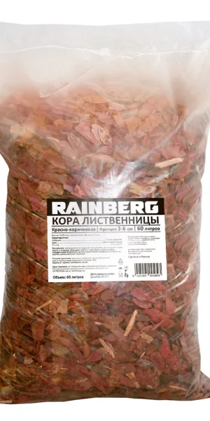 Кора Rainberg лиственницы фракция 30-60 мм 60 л