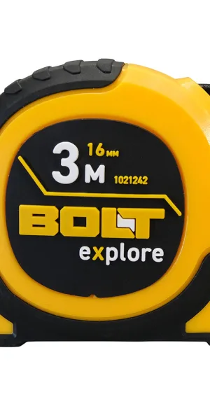 Рулетка Bolt eXplore с автостопом магнитная 3 м x 16 мм