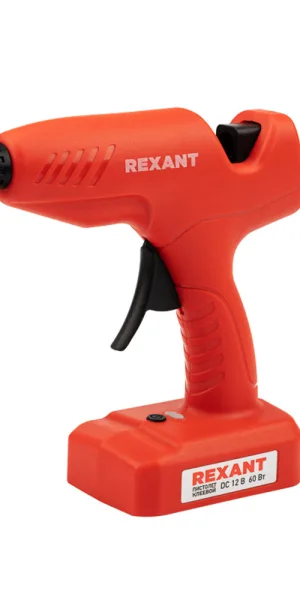Пистолет клеевой аккумуляторный Rexant Эксперт 12 В 6,6 Ач Li-Ion 1 АКБ и ЗУ (12-1553)