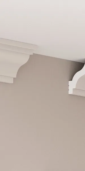 Плинтус потолочный из экополимера ударопрочный 40х41х2000 мм Cosca Decor KX