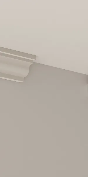 Плинтус потолочный из экополимера ударопрочный 33х30х2000 мм Cosca Decor KX