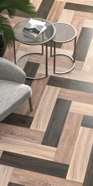 Керамогранит Kerama Marazzi Фрегат темно-коричневый обрезной 800х195х9 мм (11 шт.=1,76 кв.м)