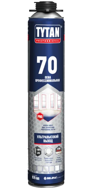 Пена монтажная профессиональная Tytan Professional 70 летняя 870 мл