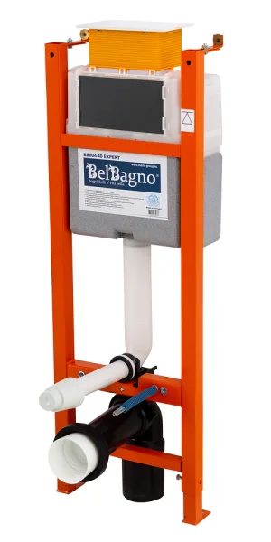 Инсталляция BelBagno Expert 40 для подвесного унитаза узкая без кнопки (BB004-40 EXPERT)