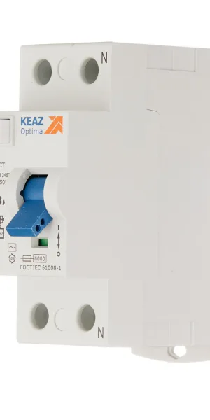 УЗО КЭАЗ OptiDin DM63 63А 1P+N тип AC 300 мА 6 кА (254188)