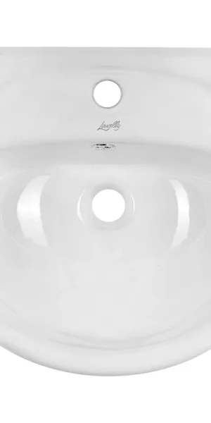 Комплект раковина с пьедесталом Lavelly Oval 49 см белая (OTZ212)