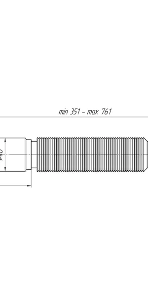 Гибкое соединение для сифона АНИ пласт d40х40/50 мм (K406DIY)