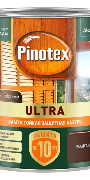 Антисептик Pinotex Ultra декоративный для дерева палисандр 2,5 л