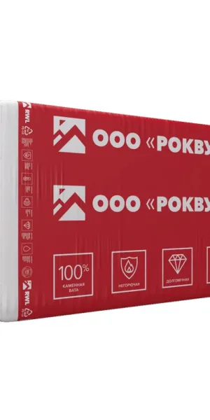 Утеплитель Роквул Каркас Баттс 50х600х1000 мм 7,2 кв.м