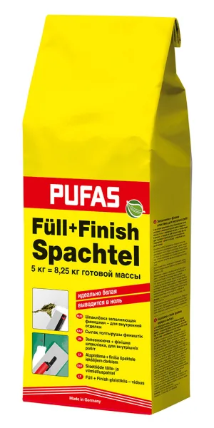 Шпаклевка гипсовая Pufas Full-Finish Spachtel белая 5 кг