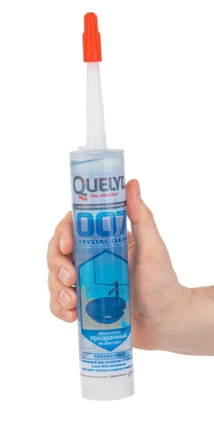 Клей-герметик гибридный Quelyd 007 Crystal Clear прозрачный 300 мл