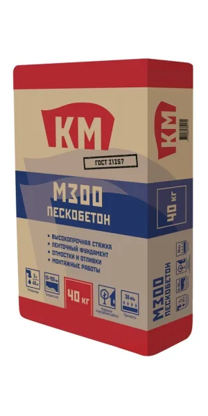 Пескобетон (ЦПС) М300 КМ 40 кг