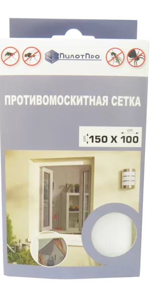 Сетка москитная 1500х1000 мм для окна универсальная белая