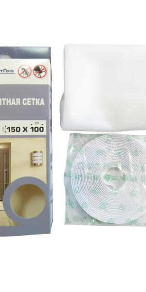 Сетка москитная 1500х1000 мм для окна универсальная белая