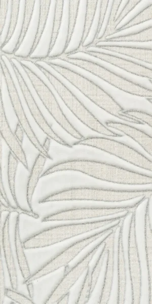 Плитка бордюр Kerama Marazzi Тессуто листья серая 250x77x8 мм