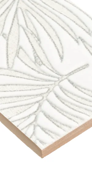 Плитка бордюр Kerama Marazzi Тессуто листья серая 250x77x8 мм