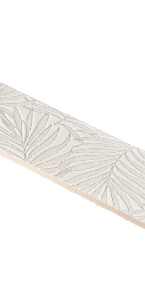 Плитка бордюр Kerama Marazzi Тессуто листья серая 250x77x8 мм
