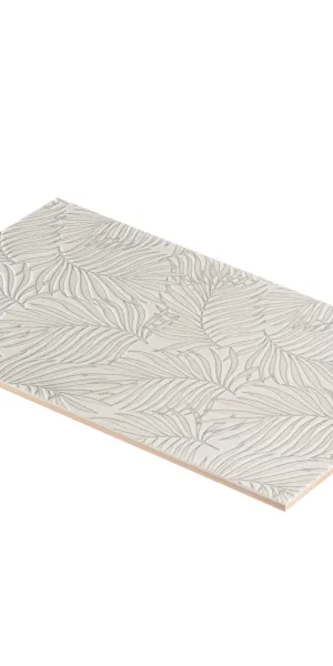 Плитка декор Kerama Marazzi Тессуто листья серая 400x250x8 мм