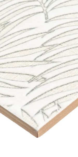 Плитка декор Kerama Marazzi Тессуто листья серая 400x250x8 мм