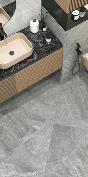 Керамогранит New Trend Rock серый карвинг 600x600x9,5 мм (4 шт.=1,44 кв.м)