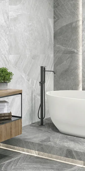 Керамогранит New Trend Rock светло-серый карвинг 600x600x9,5 мм (4 шт.=1,44 кв.м)
